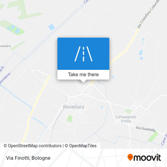 Via Finotti map