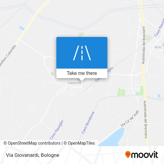 Via Giovanardi map