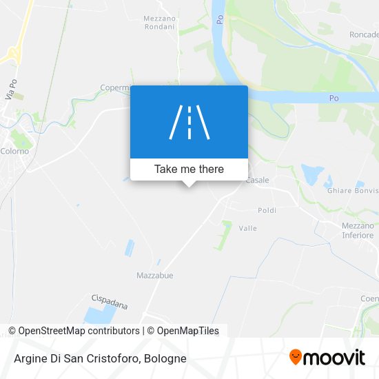 Argine Di San Cristoforo map