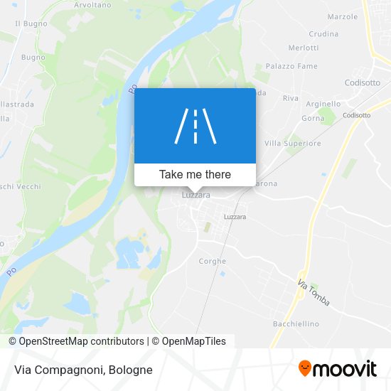 Via Compagnoni map
