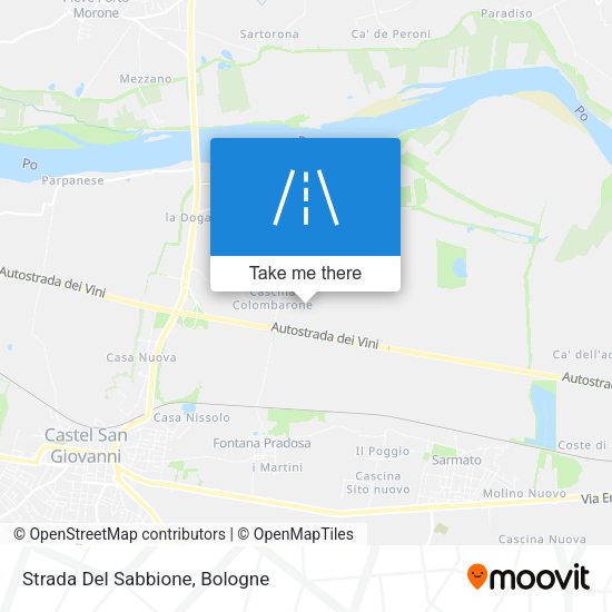 Strada Del Sabbione map