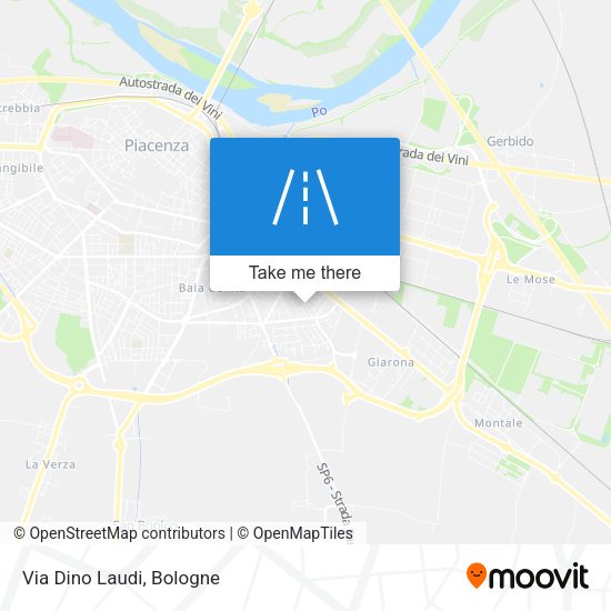 Via Dino Laudi map