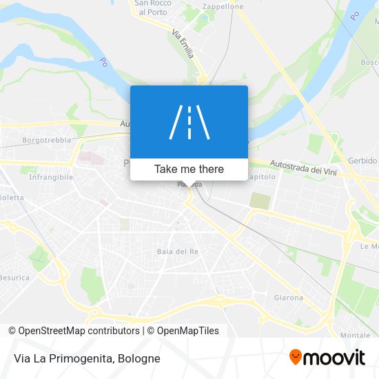 Via La Primogenita map