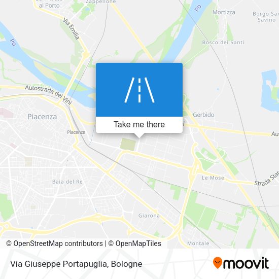 Via Giuseppe Portapuglia map