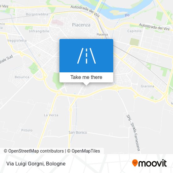 Via Luigi Gorgni map