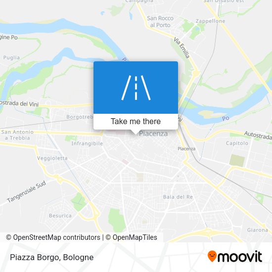 Piazza Borgo map