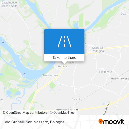 Via Granelli San Nazzaro map