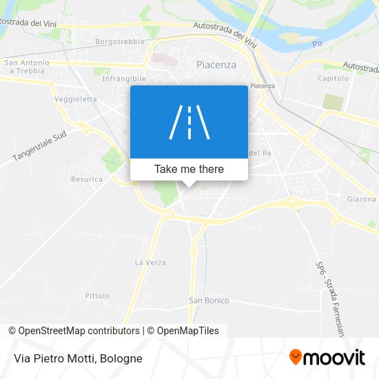 Via Pietro Motti map