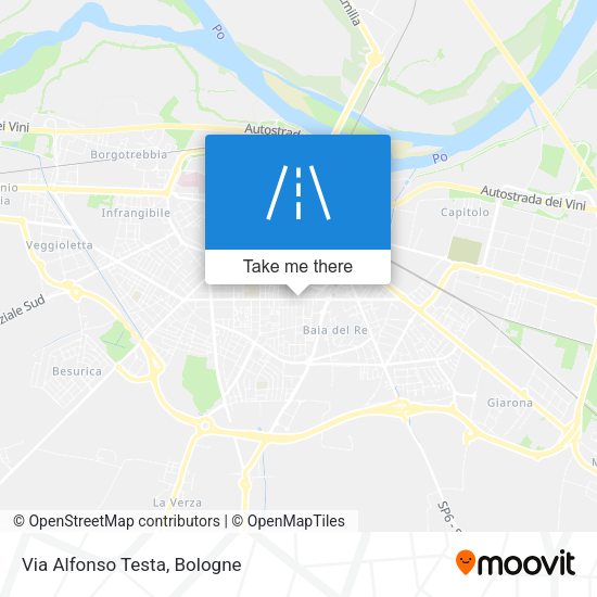 Via Alfonso Testa map