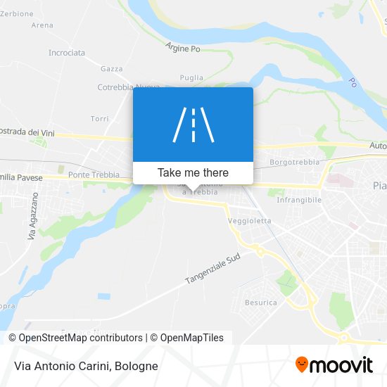 Via Antonio Carini map