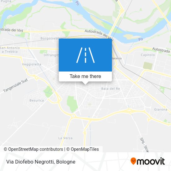 Via Diofebo Negrotti map