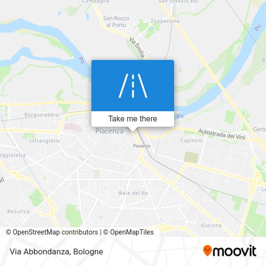 Via Abbondanza map