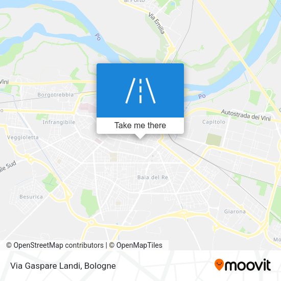 Via Gaspare Landi map