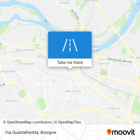 Via Guastafredda map