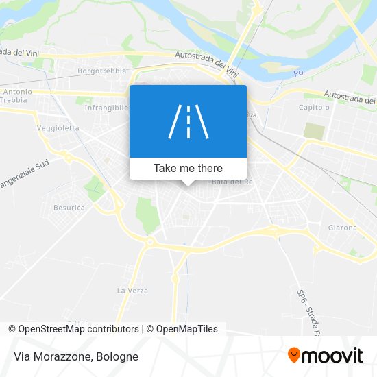 Via Morazzone map