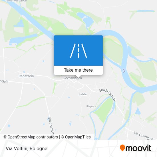 Via Voltini map