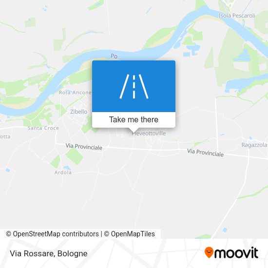 Via Rossare map