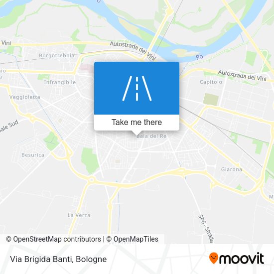 Via Brigida Banti map