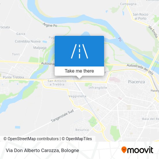 Via Don Alberto Carozza map