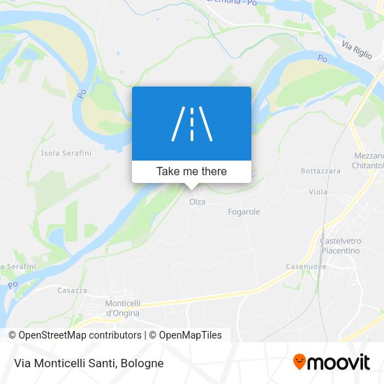 Via Monticelli Santi map