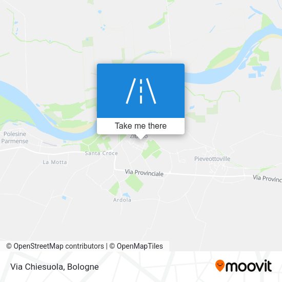 Via Chiesuola map