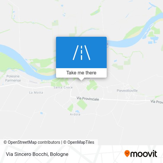 Via Sincero Bocchi map