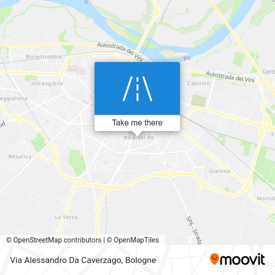 Via Alessandro Da Caverzago map