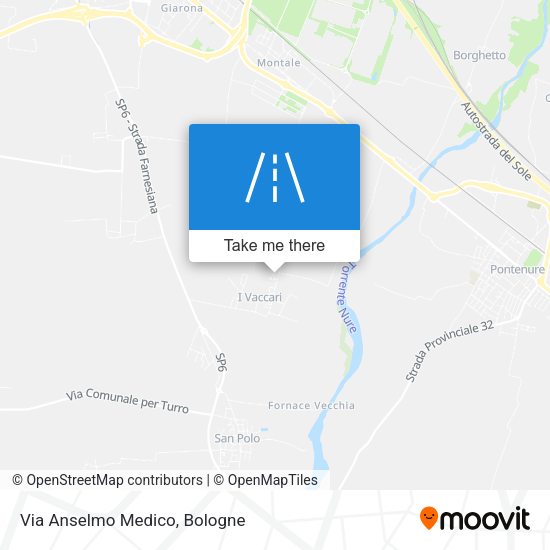 Via Anselmo Medico map