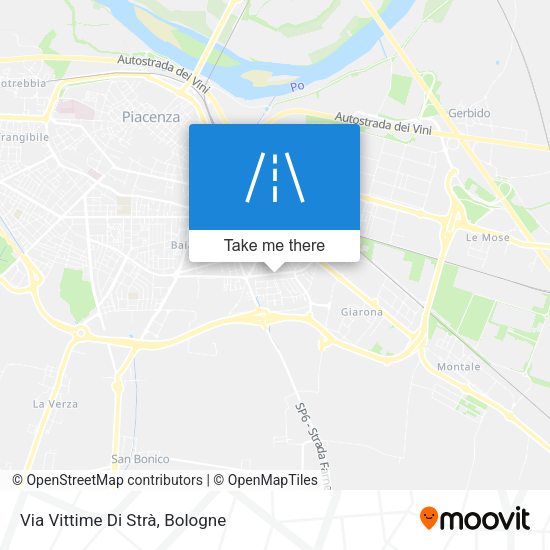 Via Vittime Di Strà map