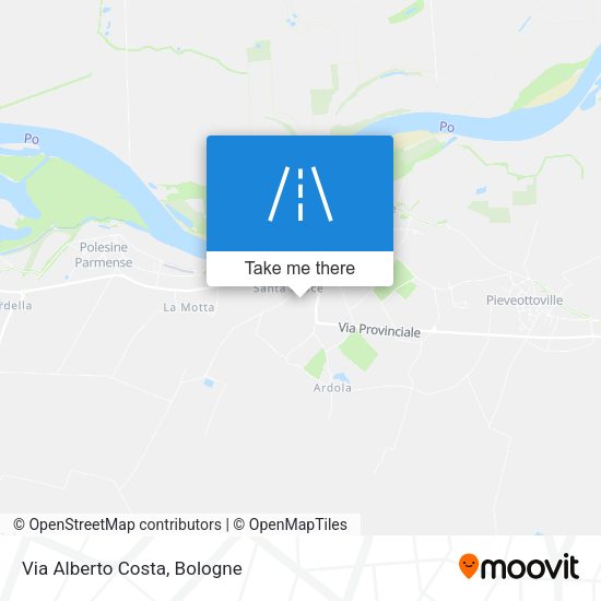 Via Alberto Costa map
