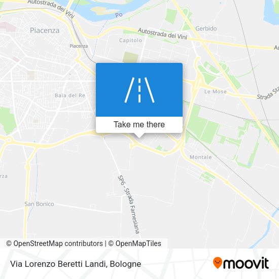 Via Lorenzo Beretti Landi map