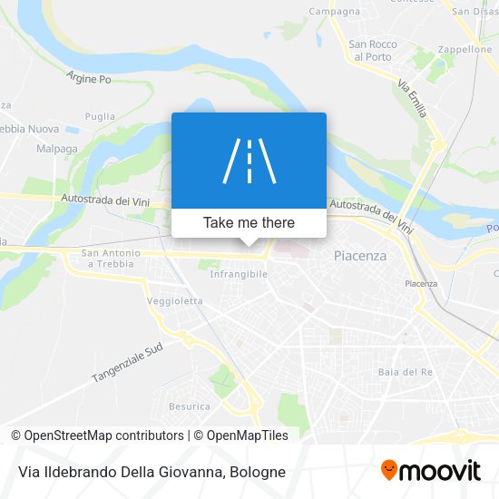 Via Ildebrando Della Giovanna map