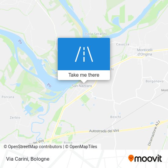 Via Carini map