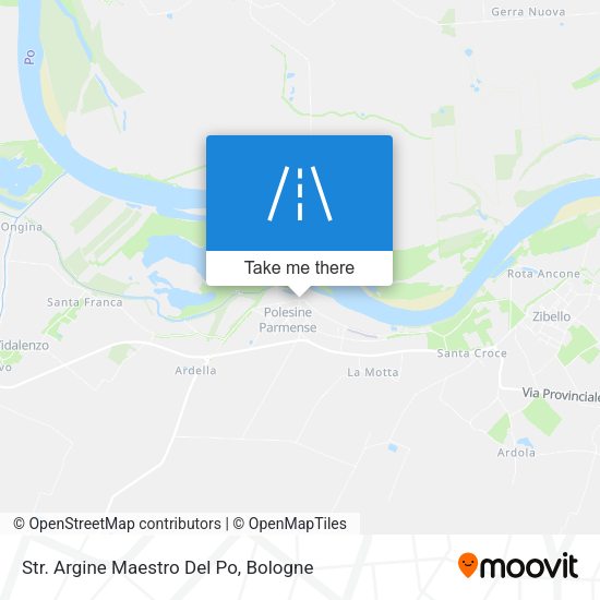 Str. Argine Maestro Del Po map