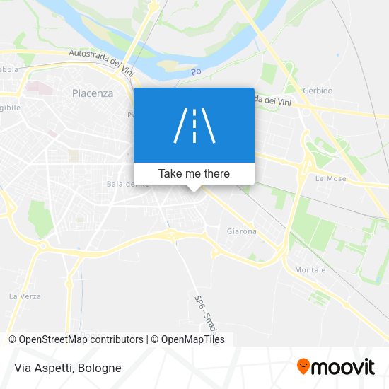 Via Aspetti map
