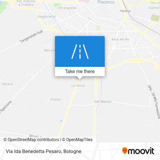 Via Ida Benedetta Pesaro map