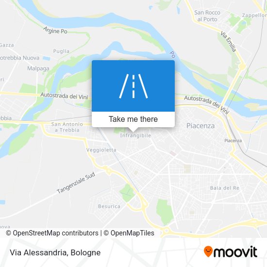 Via Alessandria map