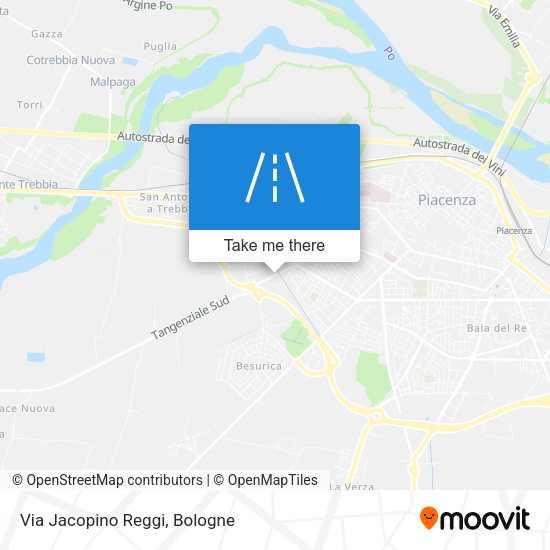 Via Jacopino Reggi map
