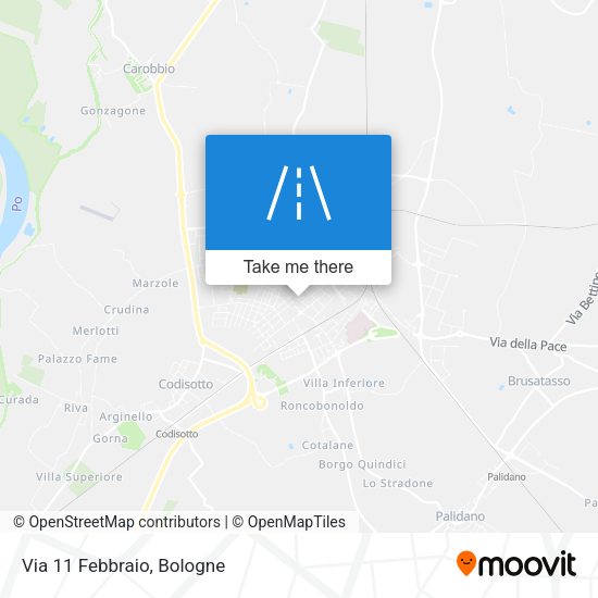 Via 11 Febbraio map