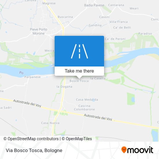 Via Bosco Tosca map