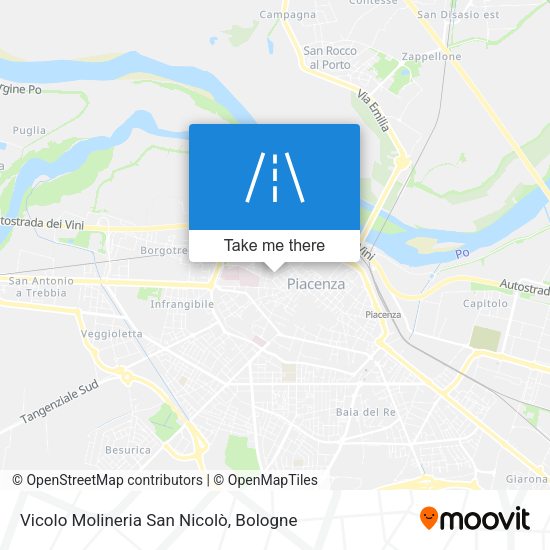 Vicolo Molineria San Nicolò map