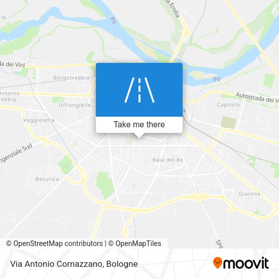 Via Antonio Cornazzano map
