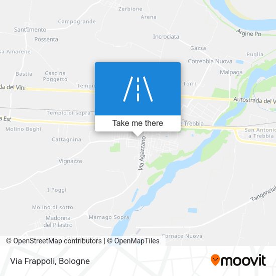 Via Frappoli map