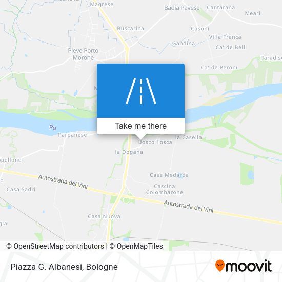 Piazza G. Albanesi map