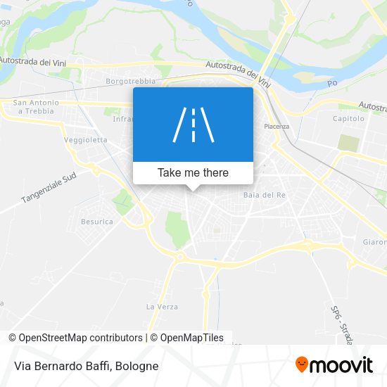 Via Bernardo Baffi map