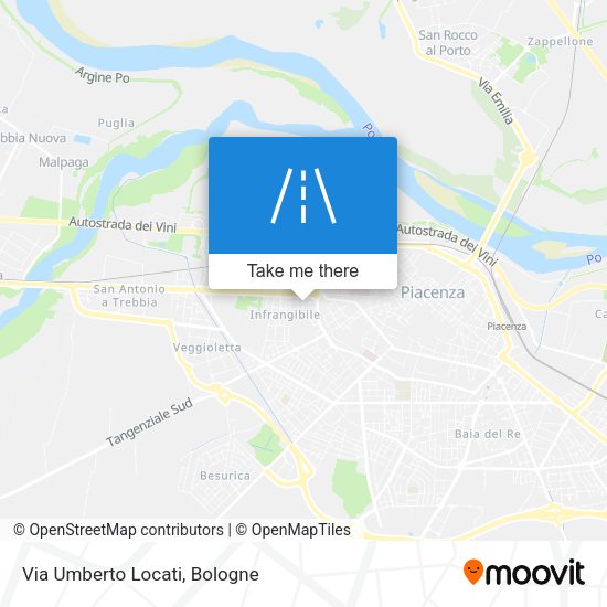 Via Umberto Locati map