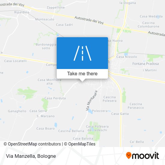 Via Manzella map