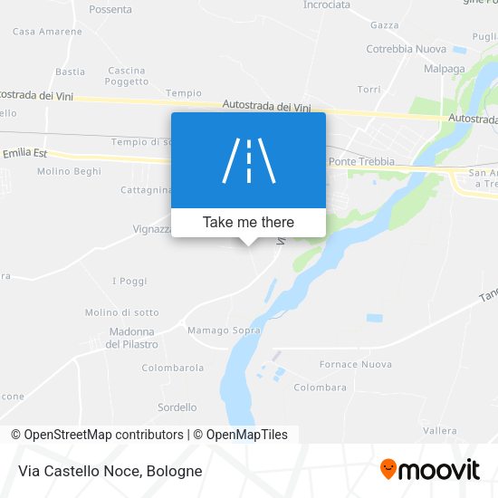 Via Castello Noce map