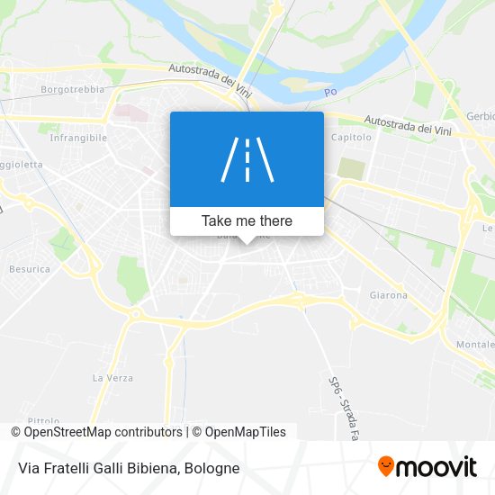 Via Fratelli Galli Bibiena map