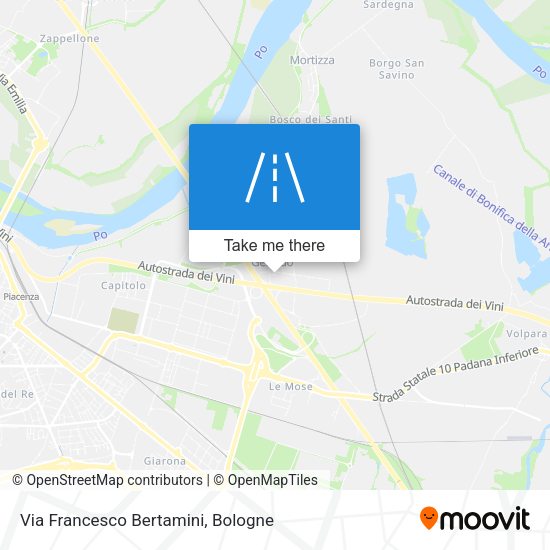 Via Francesco Bertamini map